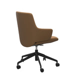 Laurel V2 Office Chair, Low Back with Arms, Paloma Copper/Black
