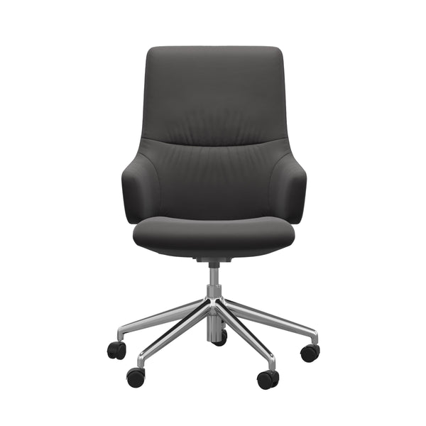 Mint V2 Office Chair, Low Back with Arms, Large, Paloma Rock/Polished