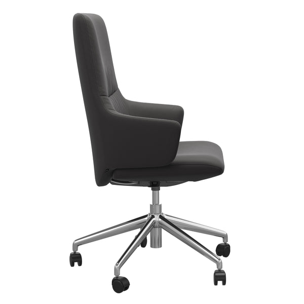 Mint V2 Office Chair, Low Back with Arms, Large, Paloma Rock/Polished