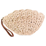 Thick Weave Seashell Clutch
