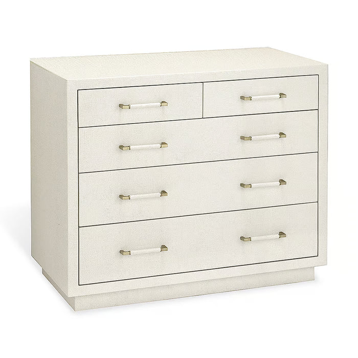 Taylor 5 Drawer Chest - White, 36"W x 18"D x 31"H