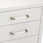 Taylor 5 Drawer Chest - White, 36"W x 18"D x 31"H