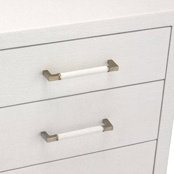 Taylor 5 Drawer Chest - White, 36"W x 18"D x 31"H