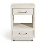 Taylor Small Bedside Chest - White, 18"Dia x 26"H
