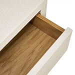 Taylor Small Bedside Chest - White, 18"Dia x 26"H