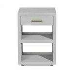 Livia Small Bedside Chest, 18"W, Light Grey
