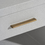 Livia Small Bedside Chest, 18"W, Light Grey