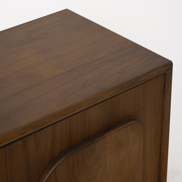 August Credenza, Classic Walnut, 90"W x 18"D x 30"H