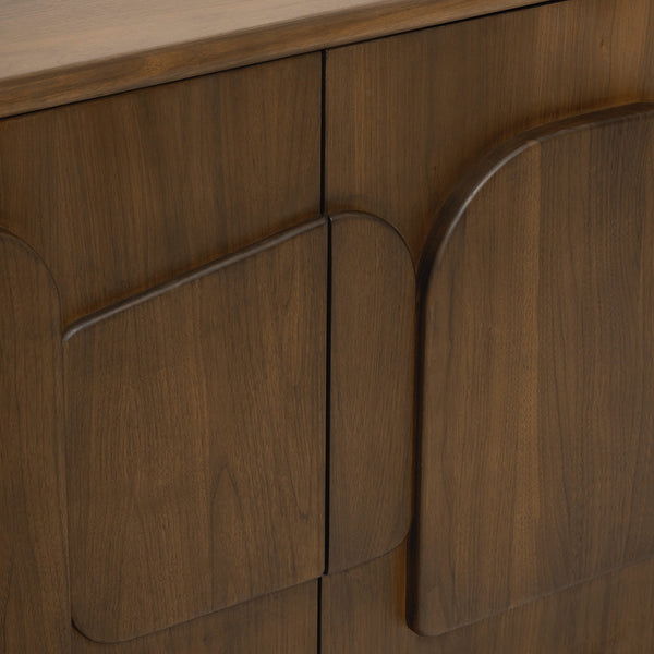 August Credenza, Classic Walnut, 90"W x 18"D x 30"H