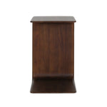 Iris Hugging Table - Classic Walnut, 17"W x 15"D