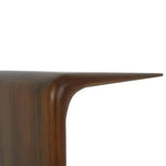 Iris Hugging Table - Classic Walnut, 17"W x 15"D