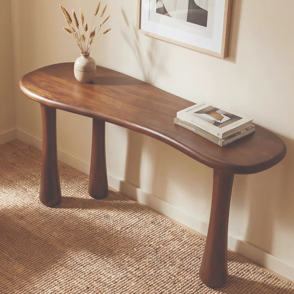 Lark Console Desk - Classic Walnut, 66"W x 21"D