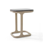 Franco Hugging Table - Washed Taupe, 20"D x 14"W
