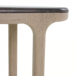 Franco Hugging Table - Washed Taupe, 20"D x 14"W