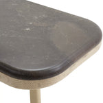 Franco Hugging Table - Washed Taupe, 20"D x 14"W