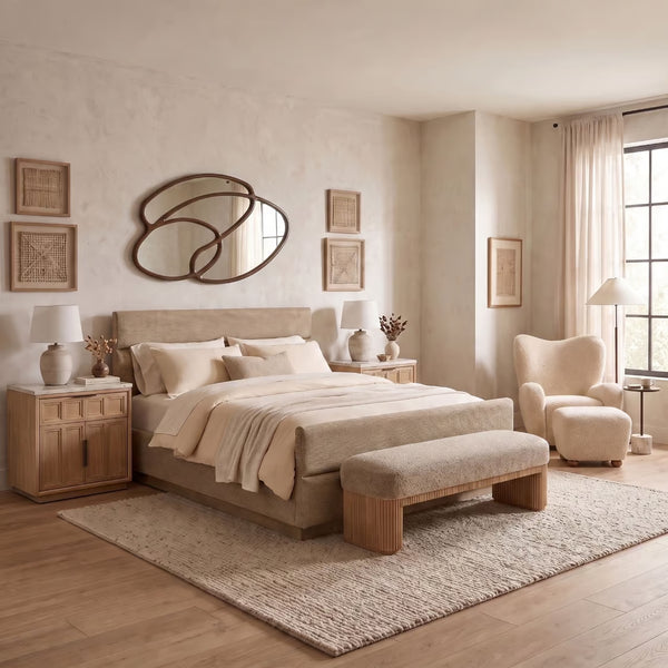Dominique Grand Mirror - Classic Walnut, 78"W x 45.5"H