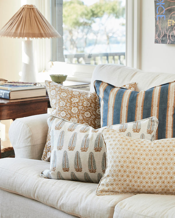 Buzios Desert Linen Cushion, 20" x 20"