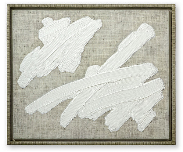 Plaster Brushstroke II Wall Decor, 42"W x 35"H