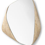 Kira Travertine Mirror, Small, 19.5"W x 2"D x 23.5"H