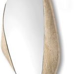 Kira Travertine Mirror, Small, 19.5"W x 2"D x 23.5"H