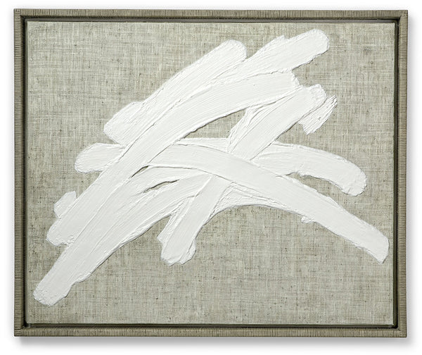 Plaster Brushstroke I Wall Decor, 42"W x 35"H