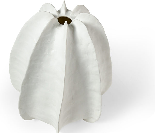 Keiko Vase - White, 14"H