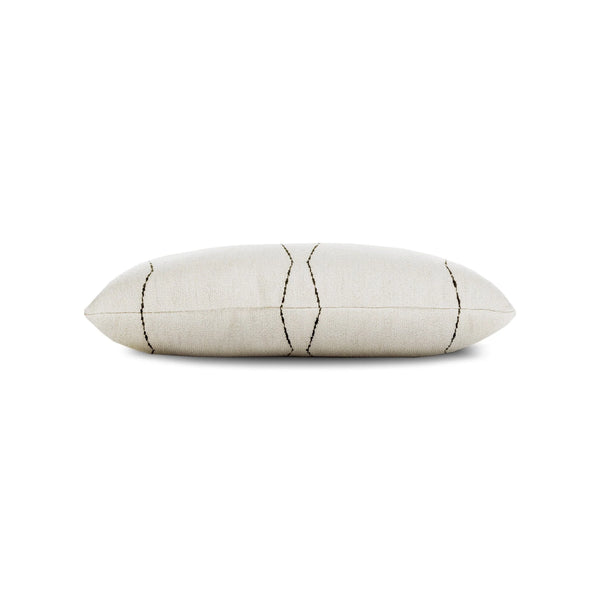Oblique Lumbar Pillow - Ebony, 12" x 20"