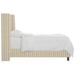 Clare Shelter Bed, Tan Stripe, King & Queen