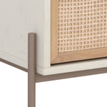 Avida Nightstand, Champagne Gold/Cream