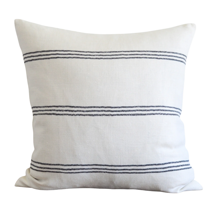 Henry Pillow Light, Charcoal, 22" x 22"