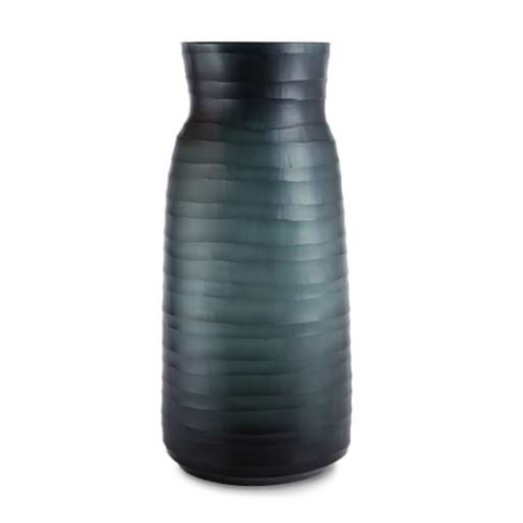 Mathura Tall Vase, Dark Indigo