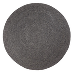 Braid Round Rug, Charcoal