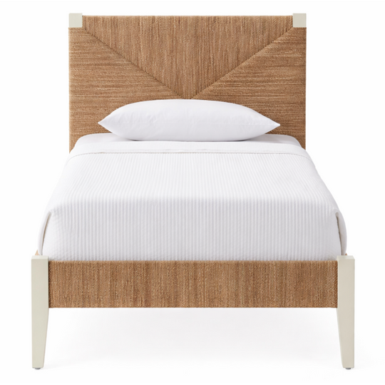 Hughes Twin Bed - Natural/White