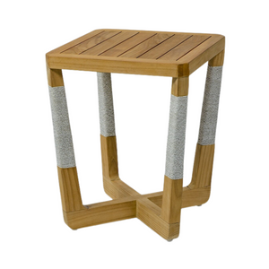 Duncan Outdoor Side Table, 18" D x 22.25" H