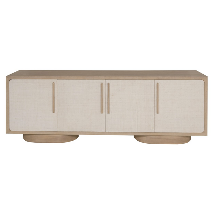 Reveal Buffet, Navajo Case / Snowdrift Raffia, 88"W x 19"D x 32"H