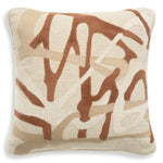 Saphira Cushion I, Orange/Natural, 19.5" x 19.5"