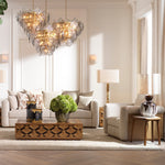 Saphira Cushion I, Orange/Natural, 19.5" x 19.5"