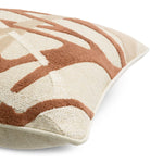 Saphira Cushion I, Orange/Natural, 19.5" x 19.5"