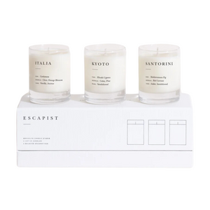 Escapist Mini Candle Set, Earthy & Warm