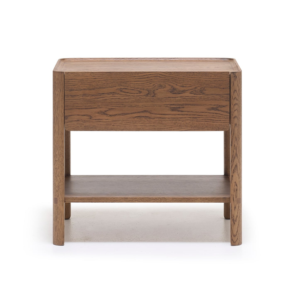 Tye Nightstand, Latte, 23.6"W × 17.7"D × 21.7"H