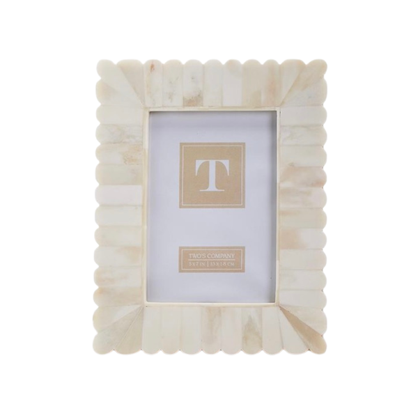Scalloped Photo Frame, 3 Sizes, Sold Separately