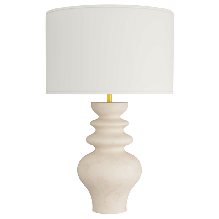 Worland Lamp, Matte Ivory, Ceramic