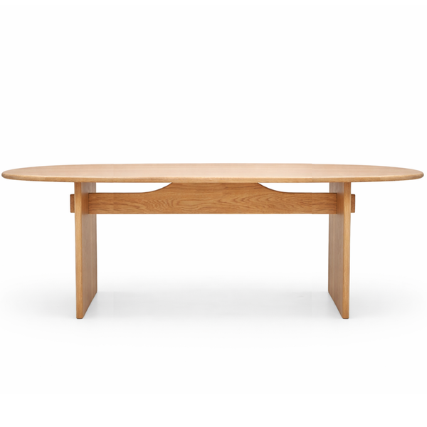 Kelly Dining Table, Light Oak, 94.49" W x 43.31"D