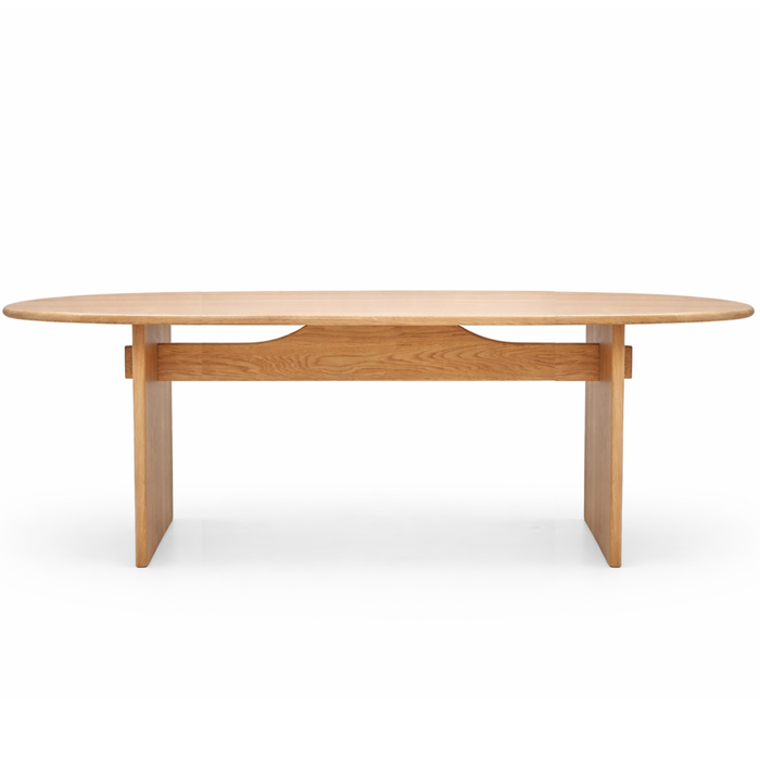 Kelly Dining Table, Light Oak, 94.49" W x 43.31"D