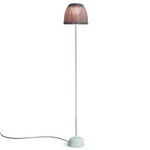 Atticus Outdoor 45" Floor Lamp, Natural White/Light Beige Shade