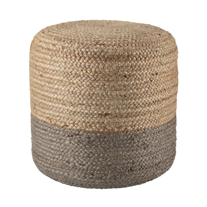 Saba Pouf, Simply Taupe - 18" x 18" x 18"
