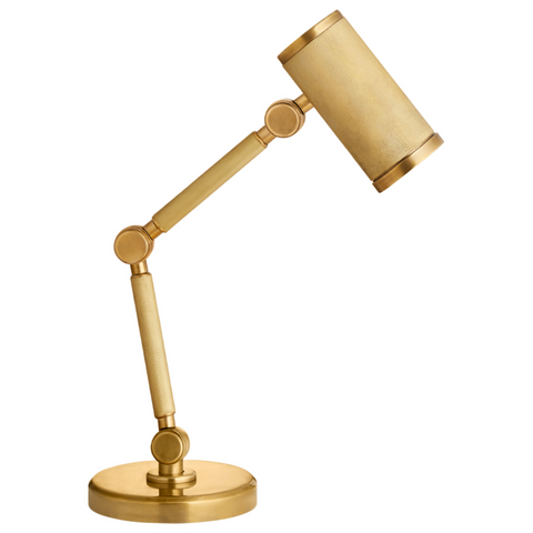 Barrett Mini Desk Lamp, Natural Brass