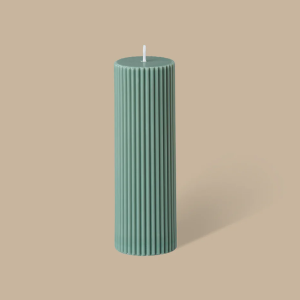 Wide Column Pillar Candle, Eucalyptus
