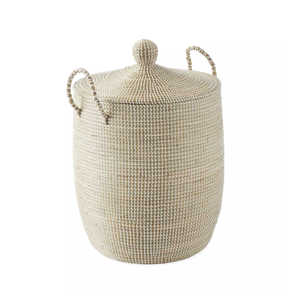 La Jolla Hamper - White, 2 Sizes