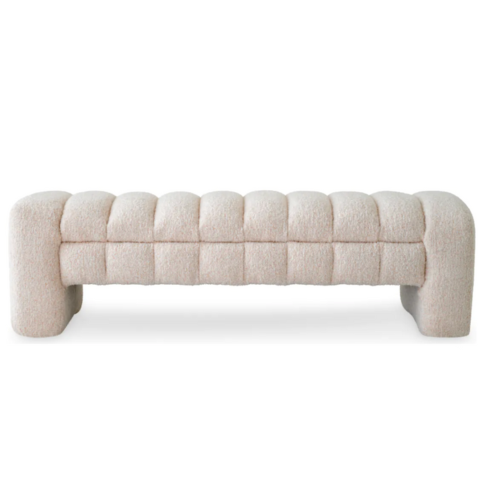 Taranto Bench, Cascade Off White, 58"